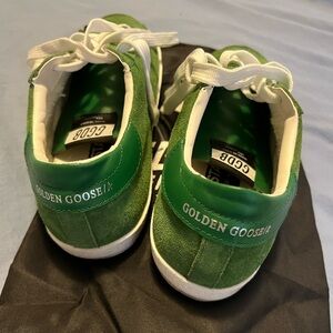 Green Suede Golden Goose Inspired Sneakers